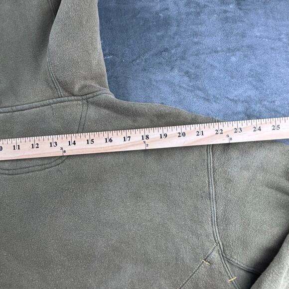 VTG 686 Hoodie Men’s L Y2K Logo Snowboard Ski Zip Pockets Gorpcore Olive Green - Picture 13 of 13